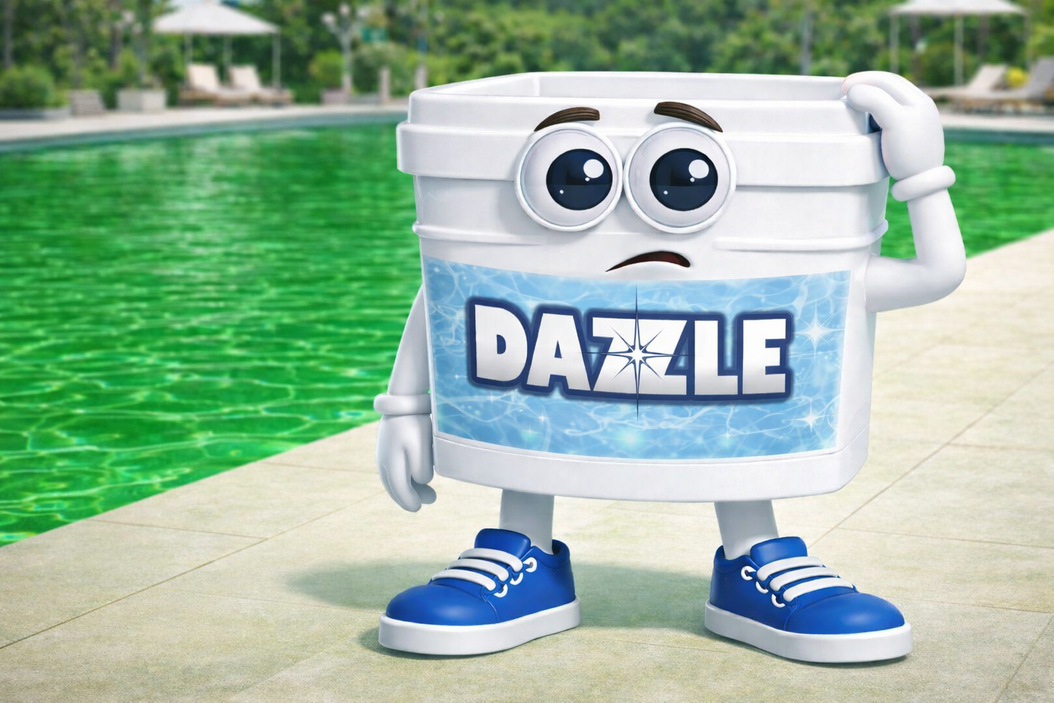How to clean a green pool with Dazzle